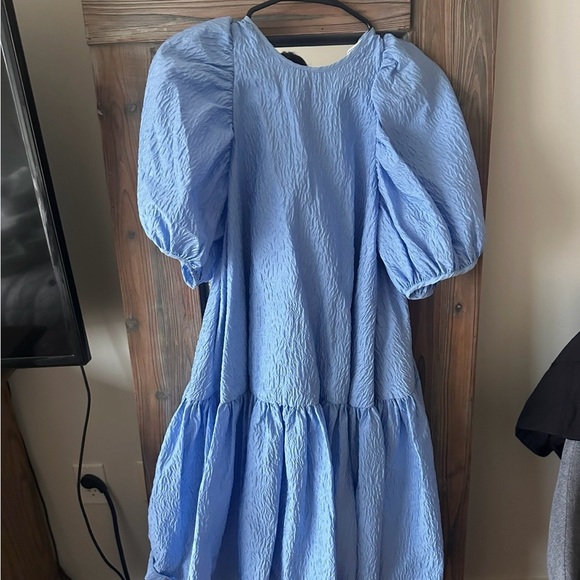 Cecilie Bahnsen Light Blue Alexandra Dress - Picture 3 of 6